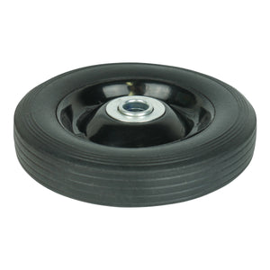 Solid Rubber NO Flat Wheels With Metal Rims - Various Sizes