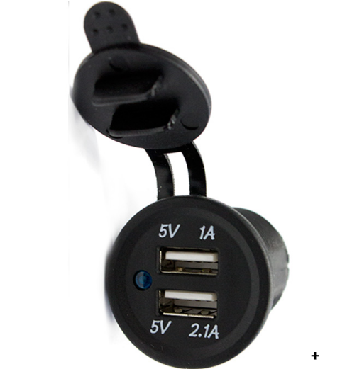 Twin USB Socket Panel Mount