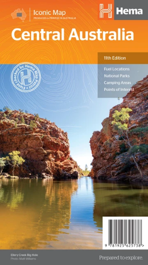 Hema Central Australia Map