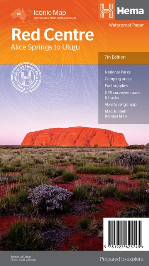 Hema The Red Centre Map