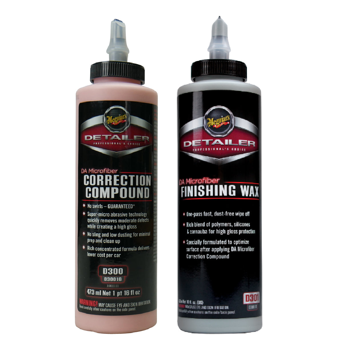 Meguiars DA Microfibre Correction Compound + Finishing Wax 473mL D300+D301