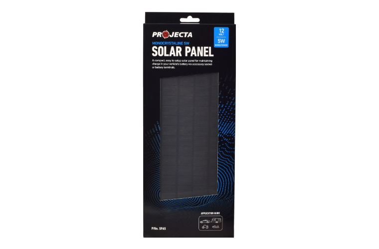 Projecta Monocrystalline 12V 5W Battery Maintainer Solar Panel