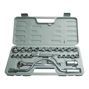 Socket Wrench Set Metric & SAE 25 Piece