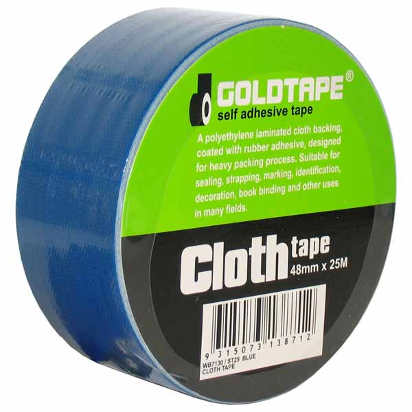 Cloth Gaffer Tape Blue 48mm x 25m