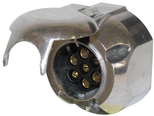 Trailer Connector Metal Round 7 Pin Socket