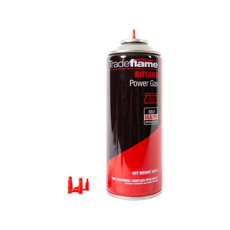 Tradeflame Butane Cartridge - Push On - 200g