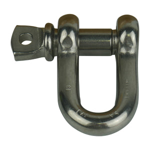 D Shackle Rated 11mm 1200KG Marine Grade Stainless Steel