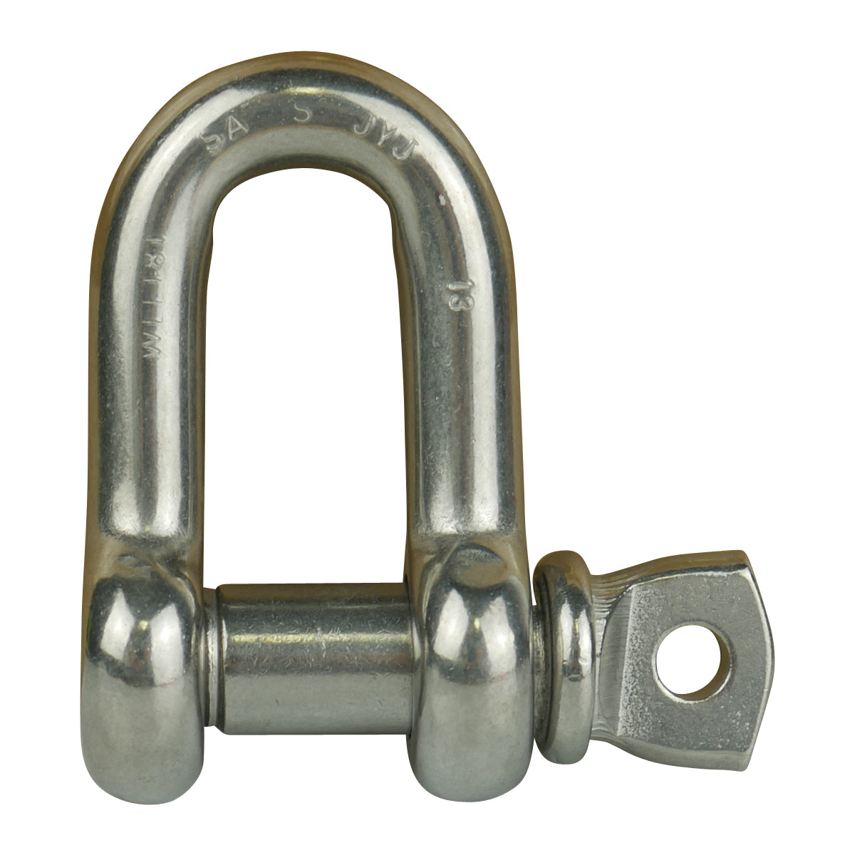 D Shackle Rated 11mm 1200KG Marine Grade Stainless Steel