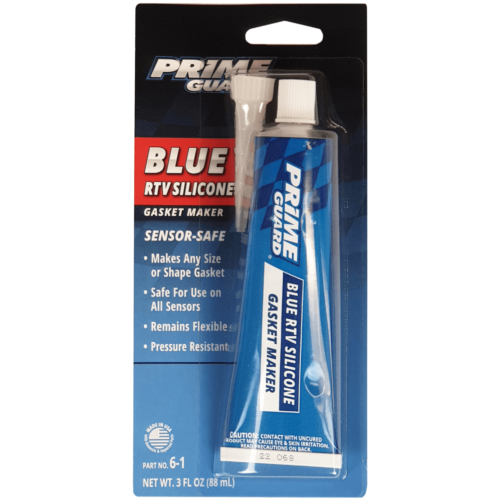 Prime Guard Blue Silicone Sensor-Safe RTV Gasket Maker 88mL