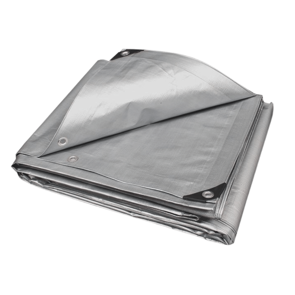 Premium Heavy Duty Silver Poly Tarp 1.8m x 1.2m (6ft x 4ft)