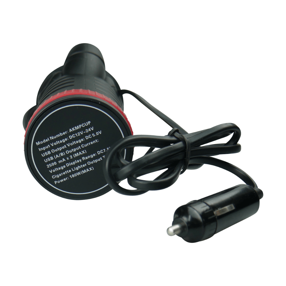 12V/24V Multi-Charging Power Station Cup Accepts All USB Cables