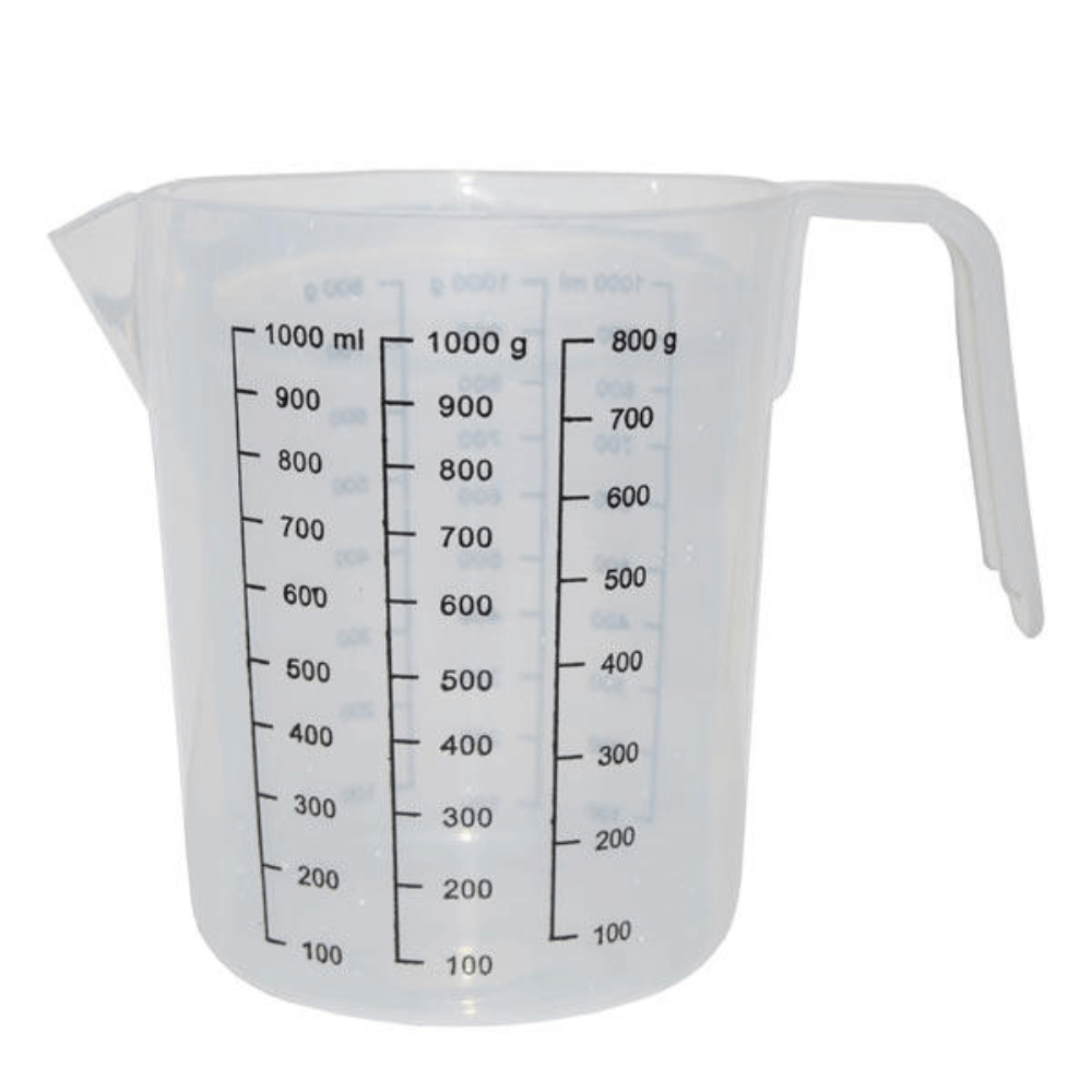 Plastic Jug 1 Litre With Measurements