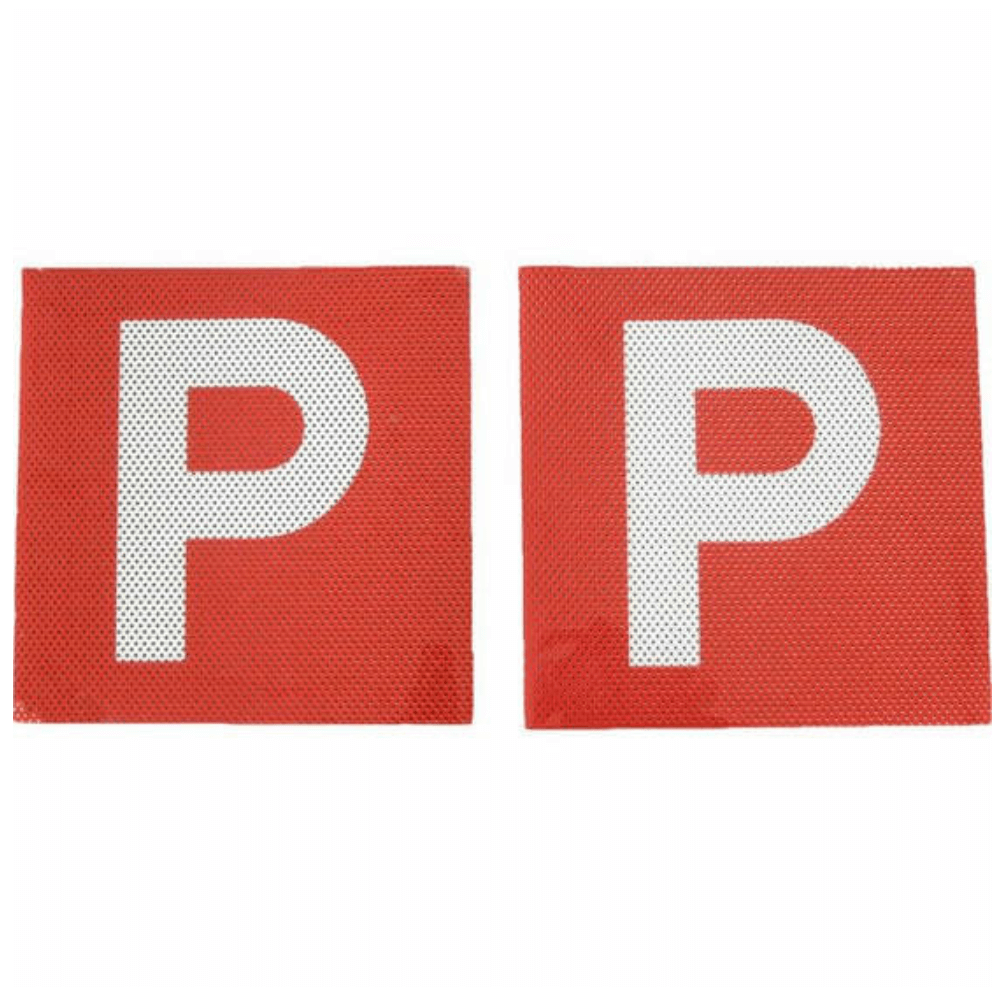 P Plates Electrostatic Red W/White P