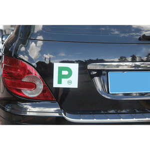 Magnetic P Plates White & Green P - 100 SPEED