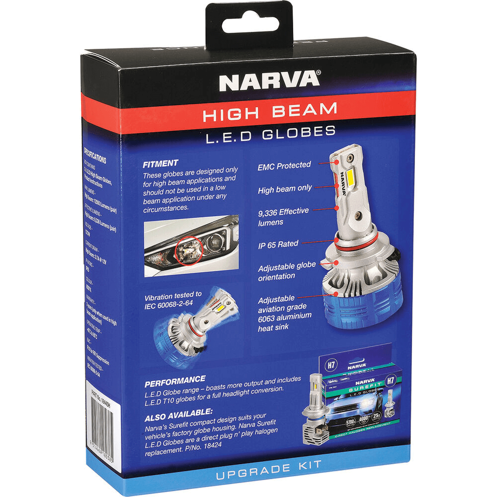 Narva HB3 12/24V Gen III High Beam Only LED Performance Globe Kit