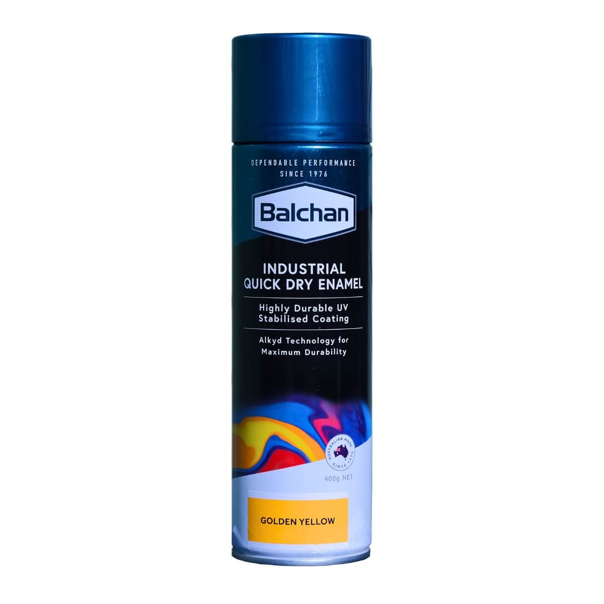 Balchan Quick Dry Industrial Enamel Paint Golden Yellow 400g