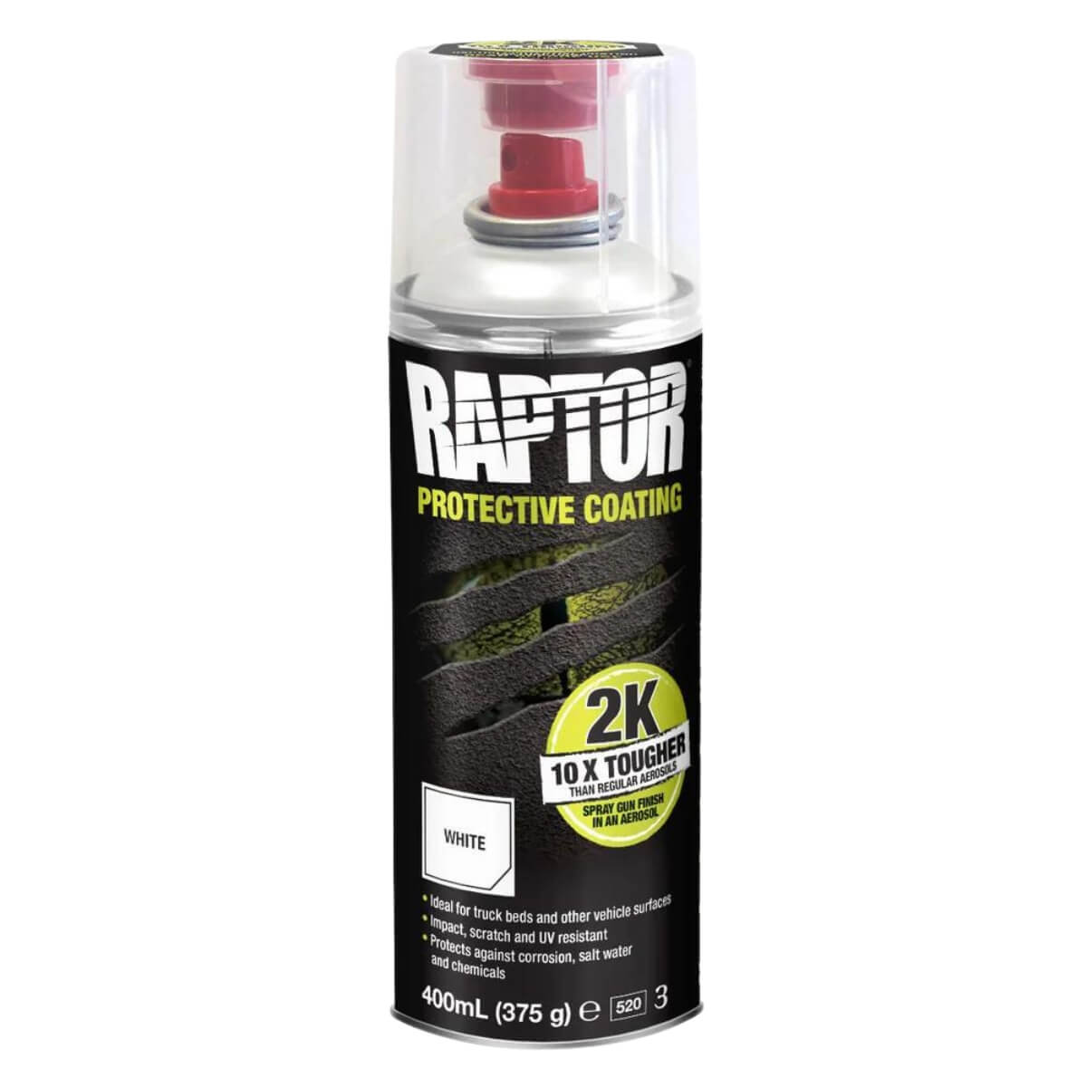 Raptor 2K Bedliner Aerosol Spray – Black & White 400mL