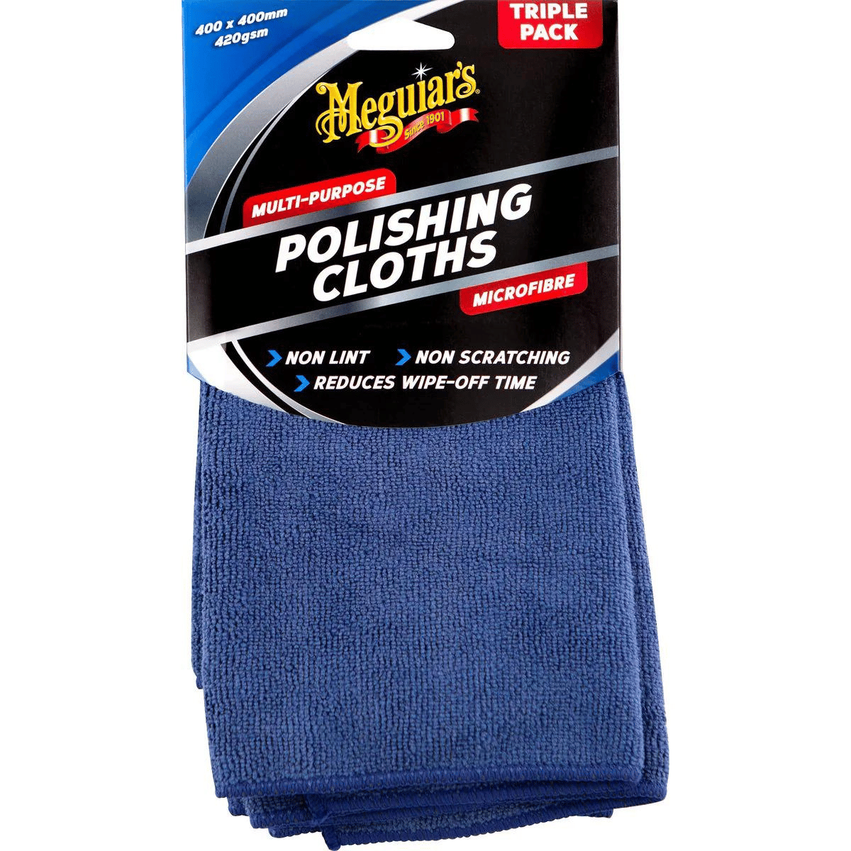 Meguiars Multi-Purpose Polishing Cloths Triple Pack