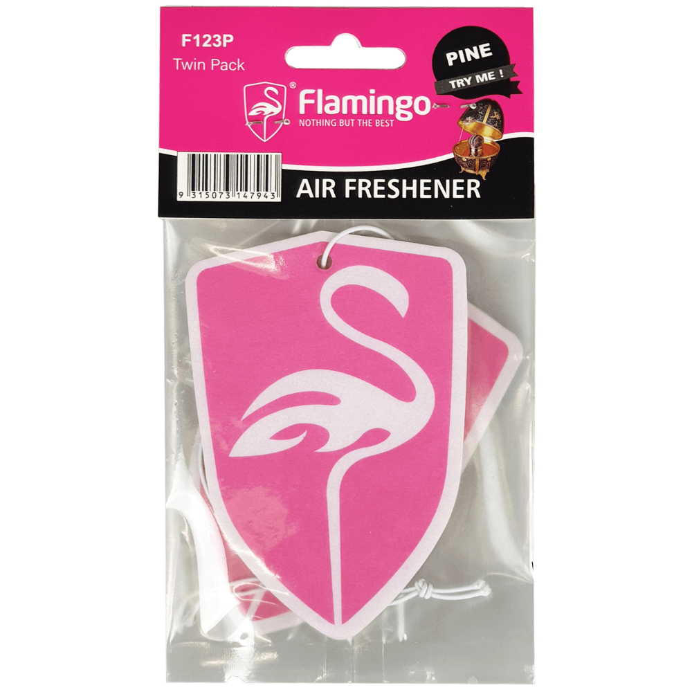 Flamingo Air Freshener Pine Scent 2 Piece