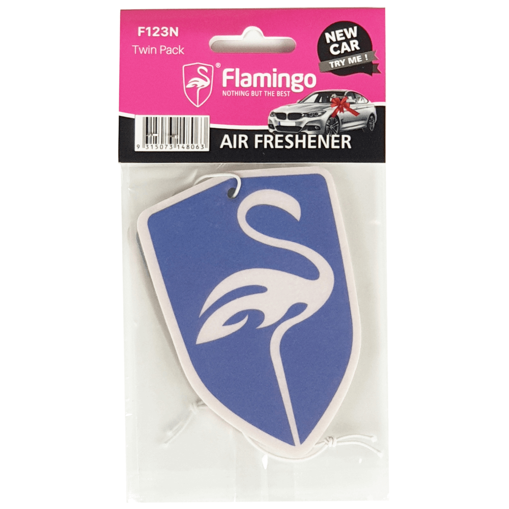 Flamingo Air Freshener New Car Scent 2 Piece