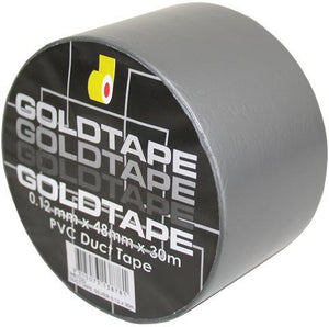 Silver Duct Tape .15mm X 48mm X 30m