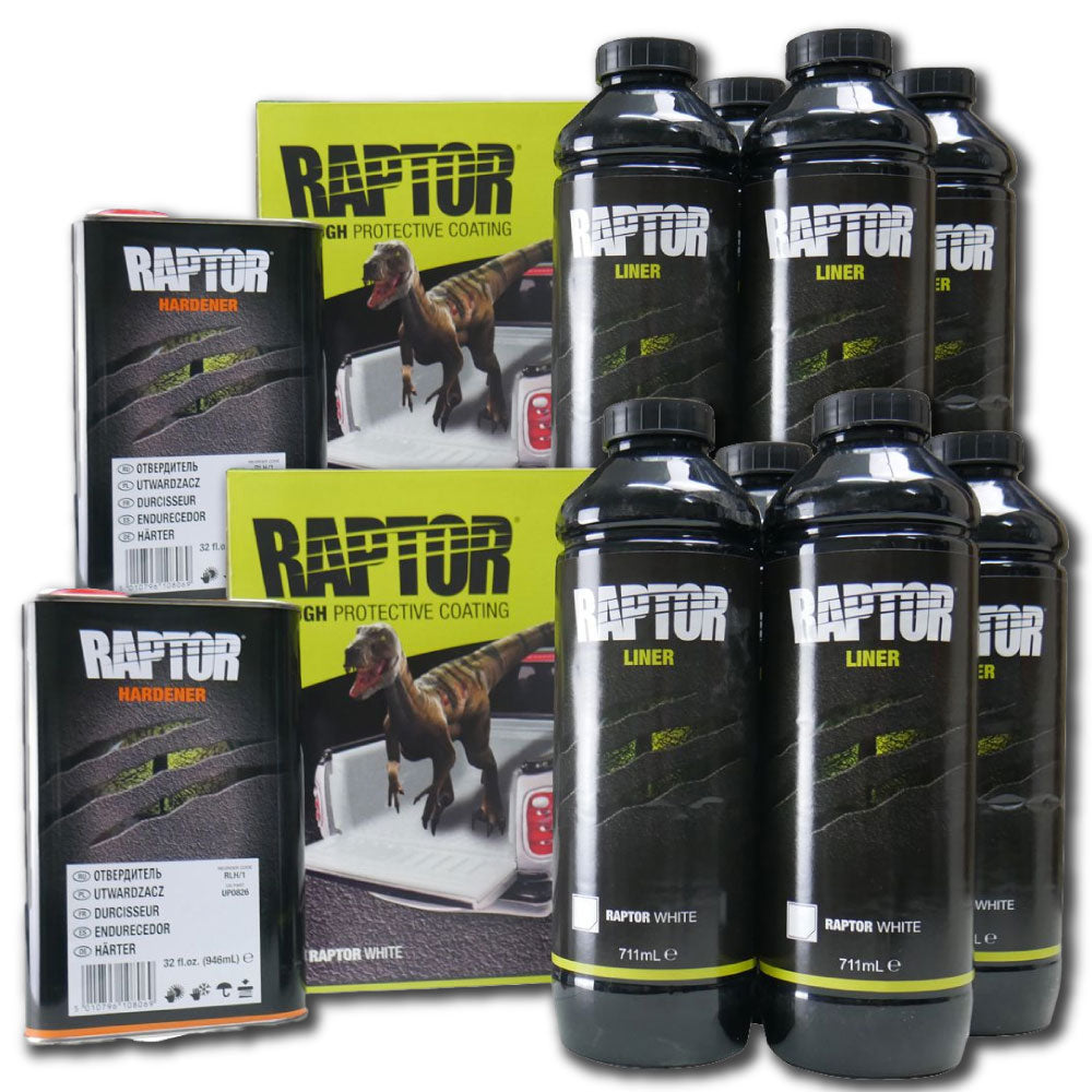 Raptor Liner White 4x4/Vehicle Paint Kit 8L